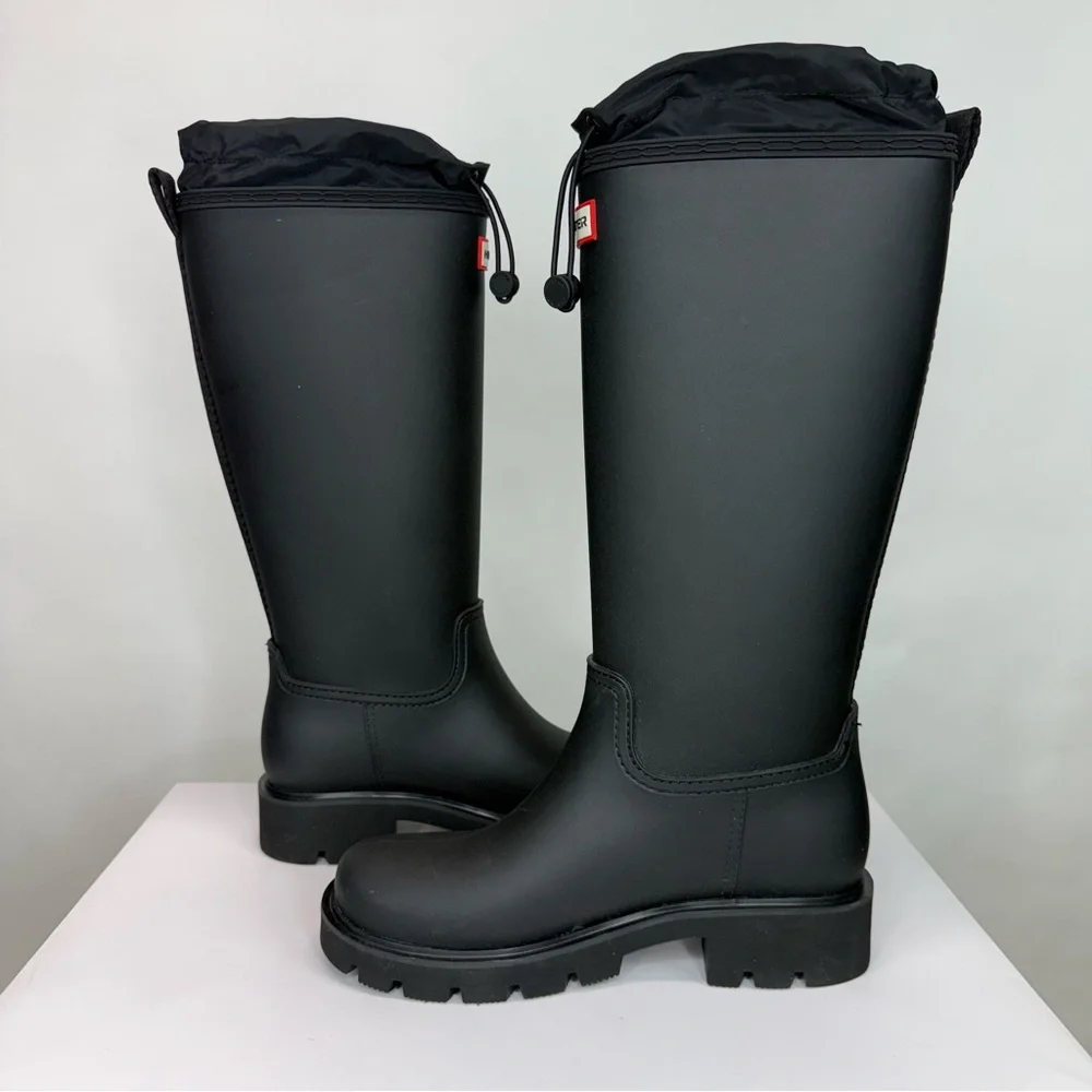 New Hunter Carson Lug Sole Rain Boots Sz 9